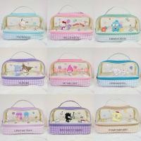 ราคา Sanrio กระเป๋าดินสอ PVC แบบสองชั้น แต่งซิป กันน้ํา แบบพกพา ลาย Kuromi KT Mylody น่ารัก สําหรับเด็ก (22183652331)