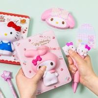 ราคา SANRIO สมุดโน๊ต หนัง PU ลายการ์ตูน Hello Kitty My Melody น่ารัก สามมิติ (22686293328)