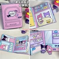 ราคา Sanrio Sanrioการ์ตูนQuiet Bookน่ารักKuromi My Melodyสาวแต่งตัวเด็กการศึกษาทำด้วยมือDiy Spongebobของเล่นสาวของขวัญ (11699902085)