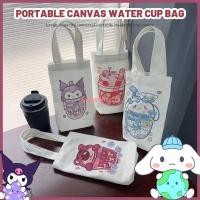 ราคา SANRIO กระเป๋าผ้าแคนวาส ลายการ์ตูนอนิเมะ Kuromi Cinnamoroll Hello Kitty น่ารัก แบบพกพา สําหรับเก็บขวดน้ํา (25774624685)