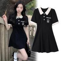 ราคา ชุดเดรสเสื ้ อผ ้ าผู ้ หญิงปกเนื ้ ออารมณ ์ POLO ฤดูร ้ อน Chanel สไตล ์ เอวสูง Slimmer ดูแฟชั ่ น Lapel แคบเอวสไตล ์ Desire R4KJ (25879841778)