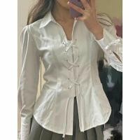 ราคา Jin Palace Style เสื้อเชิ้ต ขนาดใหญ่ 2022 มม 300 สไตล์เรโทร สําหรับผู้หญิง (25517800660)