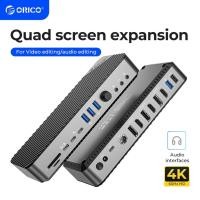 ราคา ORICO ฮับ USB C 22 in 1 สถานีเชื่อมต่อ Type C เป็น HDMI 8K30Hz พร้อม DP RJ45 PD USB3 2 10Gbps เหมาะสำหรับ MacBook DKA22 (23381630452)