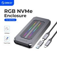 ราคา Orico เคสอลูมิเนียม RGB 10Gbps M2 NVMe SSD USB3 2 Gen2 รองรับความจุ 4TB สําหรับ M Key M B Key Solid State DriveGamer Video Editing Audiovisual Worker M2R1 G2 (18325701986)