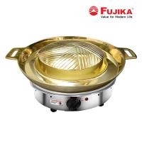 ราคา FUJIKA เตาบาร์บีคิวไฟฟ้า พร้อมกระทะทองเหลือง เตาบาร์บีคิว เตาปิ้งย่าง กระทะทองเหลือง เตาหมูกระทะ (1747182016)