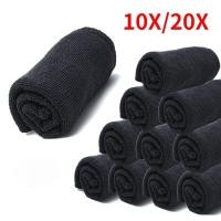 ราคา 10 20pcs Sponges Car Care Polishing Wash Towels Microfibers Car Detailing Cleaning Soft Cloths Home Window 30x40cm Black (24630926632)