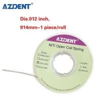 ราคา Azdent niti สปริงขดลวดเปิด Dia 012in 914มม 1ชิ้น ม้วน (24130168283)