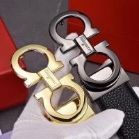 ราคา Ferragamo Cowskin Genuine Leather Birthday Gift Leather Belt Durable Belt Ready Stock (25379028503)