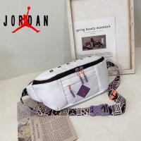 ราคา JORDAN best quality nylon men s bag double layer women s bag two way zipper waist strap bag student outdoor sports (29300249943)
