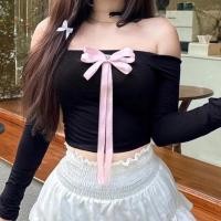 ราคา เสื้อยืดแขนยาว เปิดไหล่ข้างเดียว เข้ารูป สุดเซ็กซี่ สําหรับผู้หญิง (23387765802)