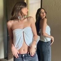 ราคา เสื้อครอปท็อปเซ็กซี่ เปิดไหล่ข้างเดียว เข้ารูป สีพื้น แฟชั่นฤดูใบไม้ร่วง สําหรับผู้หญิง (22888021982)