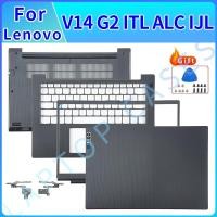 ราคา ใหม ่ โน ๊ ตบุ ๊ คสําหรับ Lenovo V14 G2 ITL V14 G2 ALC V14 G2 IJL LCD ปกหลังด ้ านหน ้ า Bezel Palmrest ด ้ านล ่ างบานพับเปลี ่ ยนสีดํา (25030706757)
