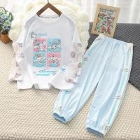 ราคา สาว Sanrio ฤดูร ้ อนชุดสองชิ ้ นฤดูร ้ อนแขนสั ้ นเสื ้ อยืดกางเกงเด ็ กผู ้ หญิงกลางเด ็ กใหญ ่ อินเทรนด ์ ฤดูร ้ อนนักเรียน 5 15 (28800022943)