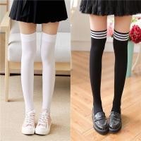 ราคา Jk ถุงเท้ายาวถึงเข่า ผ้ากํามะหยี่ ลายทาง สีขาว ดํา และสีขาว แฟชั่นฤดูร้อน สไตล์โลลิต้า สําหรับสตรี (25019025931)