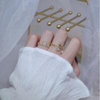 ราคา แหวนทอง 18k รูปหัวใจรักดาวปรับได้แฮนด์เมดสําหรับผู้หญิง (10652529099)