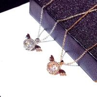 ราคา พร้อมส่ง สร้อยคอโชคเกอร์ โซ่ทอง ประดับคริสตัล รูปปีกนางฟ้า สวยหรู แฟชั่นสําหรับผู้หญิง (17057089198)