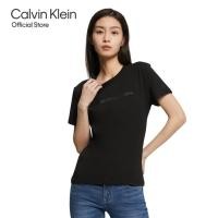 ราคา Calvin Klein เสื้อยืดผู้หญิง รุ่น J217960 BEH ทรง MODERN SLIM สีดำ (23416876821)
