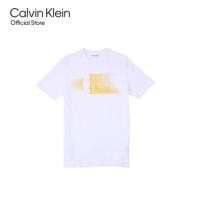 ราคา CALVIN KLEIN เสื้อยืดแขนสั้นผู้ชาย Motion Logo ทรง Regular รุ่น 40QC807 YAA สีขาว (21087117299)