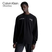 ราคา CALVIN KLEIN เสื้อยืดแขนยาวผู้ชาย Black And White ทรง Relaxed รุ่น J324642 BEH สีดำ (17496914449)