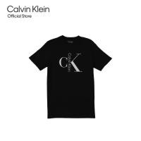 ราคา CALVIN KLEIN เสื้อยืดแขนสั้นผู้ชาย ทรง Regular รุ่น 40KC829 Y8X สีดำ (25408713502)