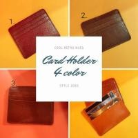 ราคา กระเป๋าใส่บัตรหนังวัวแท้ Card Holder ใส่ได้ 7 ช่อง หนังนิ่มยิ่งใช้ยิ่งเงา กระเป๋าใส่นามบัตร ซองใส่นามบัตร (2773286906)