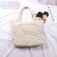 ราคา Cixiu Bohemian กระเป ๋ าชายหาดสําหรับ Women สานความจุสูงความจุขนาดใหญ ่ Hollow Handbags ทนทาน Handmade สวมใส ่ Hollow Out Handmade Kintted Travel Shpping Totes (28700610853)