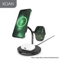 ราคา แท่นชาร์จ Adam Elements OMNIA M3 Magnetic 3 in 1 Wireless Charging Station Black (23375688447)