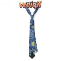 ราคา Weiqii ภาพวาดสีน ้ ํามัน Tie Dacron Slim เนคไทพิมพ ์ ทุกวัน (28400501395)