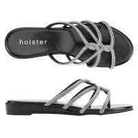 ราคา Holster Sundance Wedge Black HST432BL รองเท้าแตะส้นสูง (29700716222)