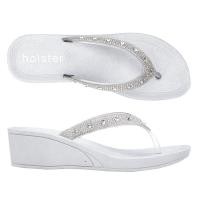 ราคา Holster Alicia Wedge Clear HST451C รองเท้าแตะส้นสูง (26800719665)