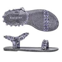 ราคา Holster Sunlight Clear Midnight Blue Glitter HST150CMBG รองเท้าส้นแบนแบบรัดส้น (19587606709)
