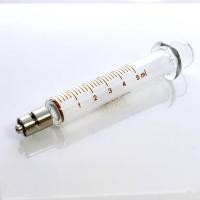 ราคา 5 ml รับประกัน แตกเคลมได้กรุณาอ่าน หลอดฉีดยาแก้วปลายเหล็กล็อค Metal Luer Lock Syringe (14904722296)