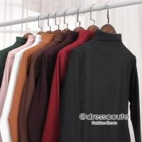 ราคา No 8325 เสื้อคอเต่า สีพื้น ผ้ายืดนิ่มมาก ใส่สบาย เสื้อกันหนาวแขนยาว สไตล์เกาหลี (6831577721)