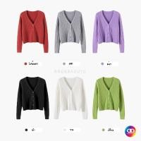 ราคา 133 สไตล์เกาหลี เสื้อคลุมไหมพรม แขนยาวสื้อคลุมไหมพรม (10385221239)