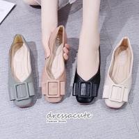ราคา 509 Defect Sale มีตำหนิ รองเท้าคัชชูหนังนิ่ม ส้นแบน ใส่สบาย รองเท้าบัลเล่ต์ (19470579565)