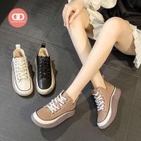 ราคา ใส่สบาย 8120 รองเท้าผ้าใบหนังข้อสูงพื้นหนา แบบผูกเชือก (19188077014)
