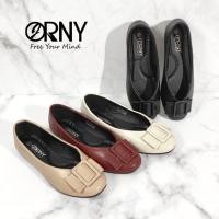 ราคา ORNY ออร์นี่ OY1230 รองเท้าคัชชูส้นแบน หัวตัดแต่งอะไหล่ (21396064694)