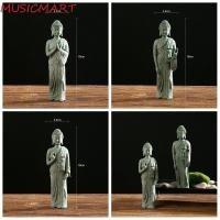 ราคา Mucmart หินทรายพระพุทธรูป วัฒนธรรมตะวันออก Zen เครื ่ องประดับพุทธ ท ่ านั ่ งสร ้ างสรรค ์ โต ๊ ะหินทรายสีเขียว (26100806816)