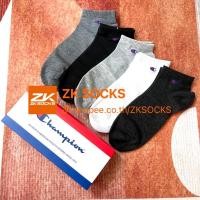 ราคา Champion set 5คู่1กล่อง ถุงเท้าแบรนด์ข้อสั้น กีฬา งานCotton แฟชั่น พร้อมส่ง (15750752211)