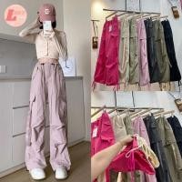 ราคา LADY JEANS ผ้าร่ม 9207 โค้ด LADYJMAY ลด 15 กางเกงขายาว คาร์โก้ ผ้าร่มฮิตมากๆ สวมใส่สบาย กระเป๋าใส่ของได้จริง (21683530306)