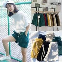 ราคา LADY JEANS 602 ใส่โค้ด LADYJ8 ลด 15 กางเกงขาสั้นเอวสูง ผ้าลูกฟูกเชือกยาว งานเกาหลี ขาสั้น ผู้หญิง พร้อมส่ง (13465809265)