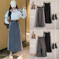 ราคา LADY JEANS 9666 พร้อมส่ง โค้ด LADYJMAY ลด 15 กระโปรงยาว ทรงเอ แถบข้าง ฟรีเข็มขัด กระโปรงแฟชั่น วินเทจ พร้อมส่ง ผู้ห (18480674286)