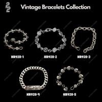 ราคา KR928สร้อยข้อมือเงินแท้S925วินเทจโครตหล่อเท่ห์งานจริงสวยมากหล่อเท่ห์เกาหลี (23769898945)