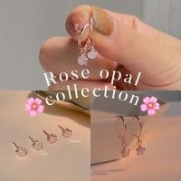ราคา SissyJewelry ต่างหูเงินแท้ Swarovski Rose opal collection (4394538543)
