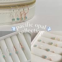 ราคา SissyJewelry ต่างหูเงินแท้ พลอย Swarovski สี Pacific opal Collection (10404306946)
