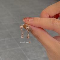 ราคา SissyJewelry ต่างหูเงินแท้ รุ่น Heart w gem drop hoop stud rosegold plated (11438858368)