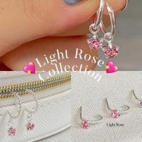 ราคา SissyJewelry ต่างหูเงินแท้ รุ่น Swarovski Light rose collection (11359236711)