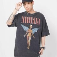 ราคา เสื้อยืดผู้ชายโอเวอร์ไซส์ nirvana in utero นางฟ้า (15598861210)