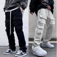 ราคา กางเกงคาโก้ pocket cargo travis scott ทราวิส คาโก้กระเป๋าเยอะๆ ลำลอง ฮิปฮอป y2k (14725124959)