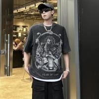 ราคา เสื้อยืดผู้ชายโอเวอร์ไซส์ fear of god y2k fog เกาหลี (21778317732)